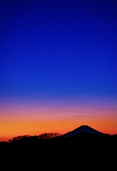 富士山暮色