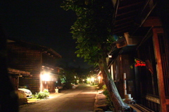 夜　景　(妻籠宿)