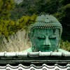 屋根亙越しの大佛様