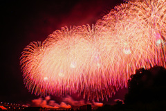 米百俵花火(尺玉百連発)