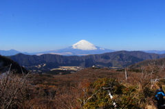 富士を仰ぎ見る(少し前のシリーズ)大涌谷