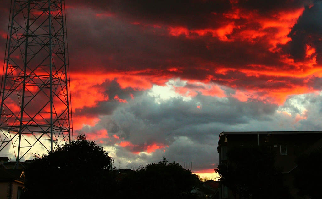 夕焼け空二題