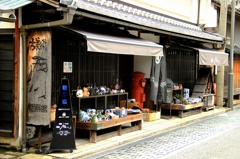 丸型ポストがある風景