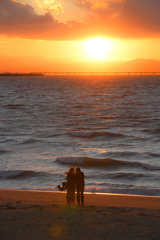 夕日・友情