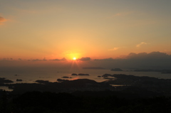 弓張岳　③　夕日