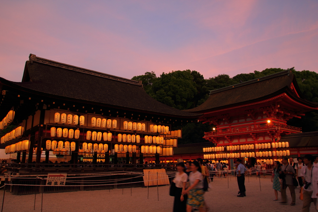 下鴨神社の夕暮れ1