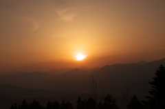 大豊町　夕日３