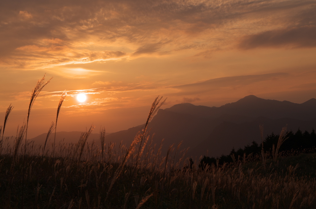 曽爾高原の夕焼け