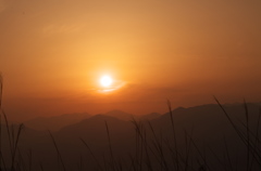 大豊町　夕日２