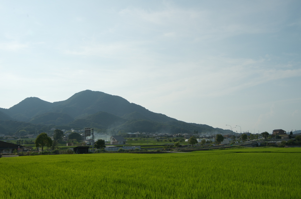 二上山夏の夕暮れ