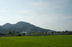 二上山夏の夕暮れ