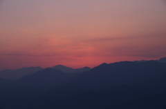 大豊町　夕日４