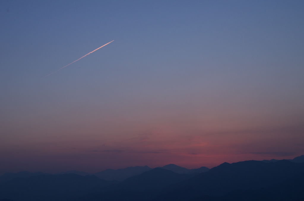 大豊町　夕日５