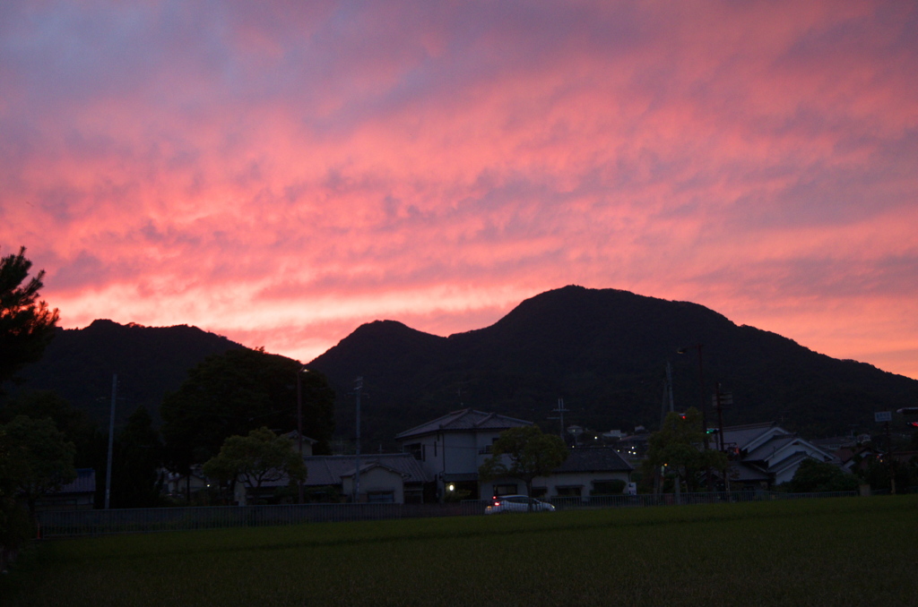 二上山夕焼け 20200920