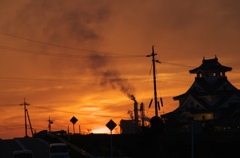 2015SW鳥取旅行の夕焼け