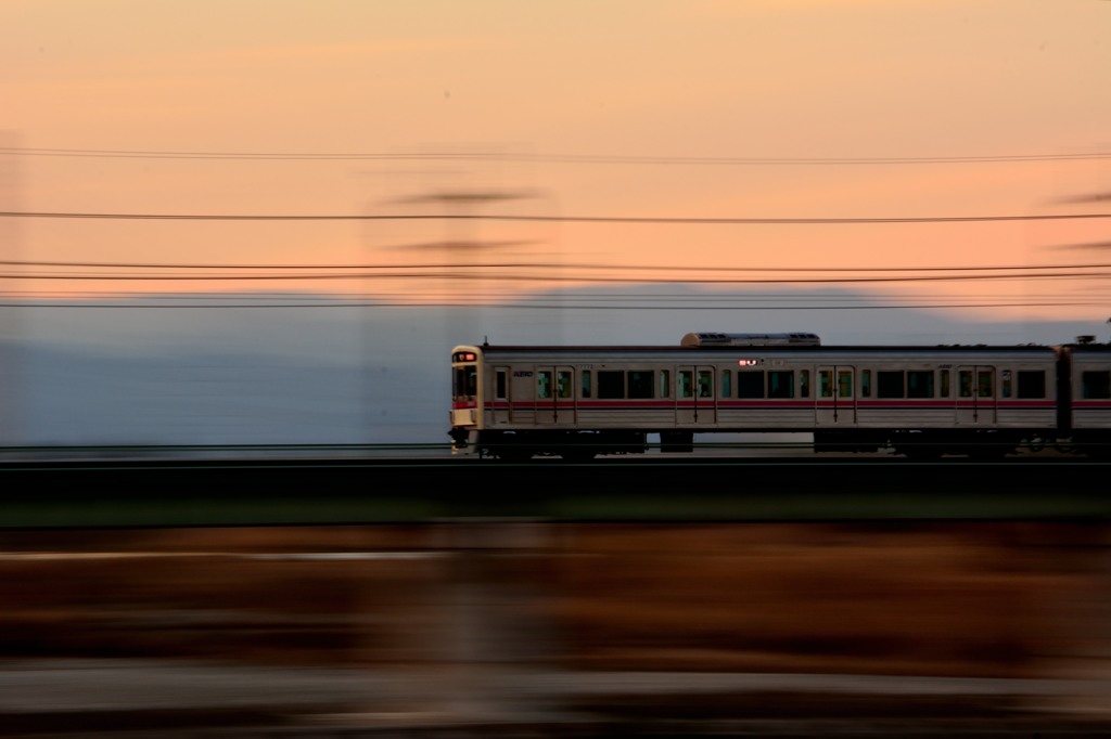 夕方の京王線