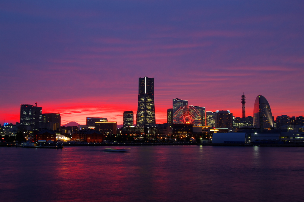 10月10日の夕陽