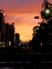幻想的な夕焼け