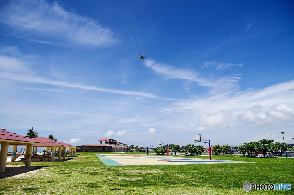 梅雨の中休み　海浜公園