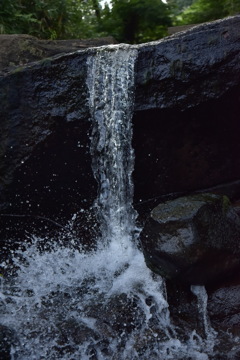 菊の滝の横