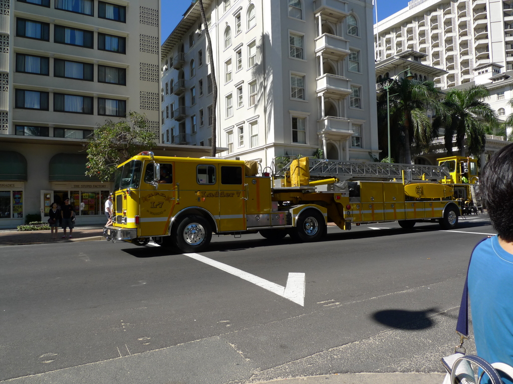 ハワイ　消防車