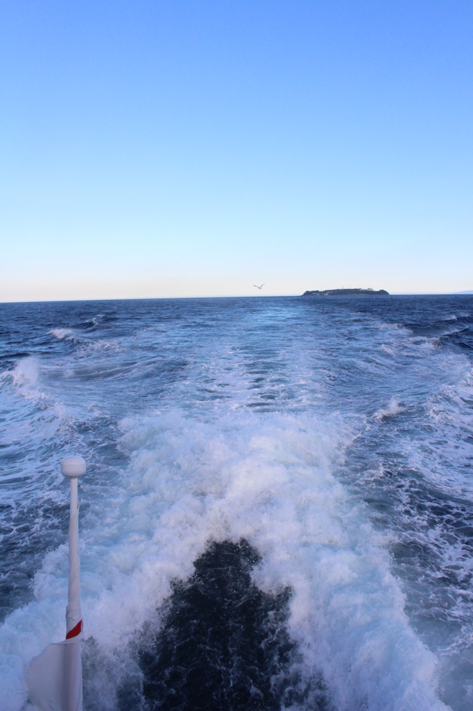 初島の帰り