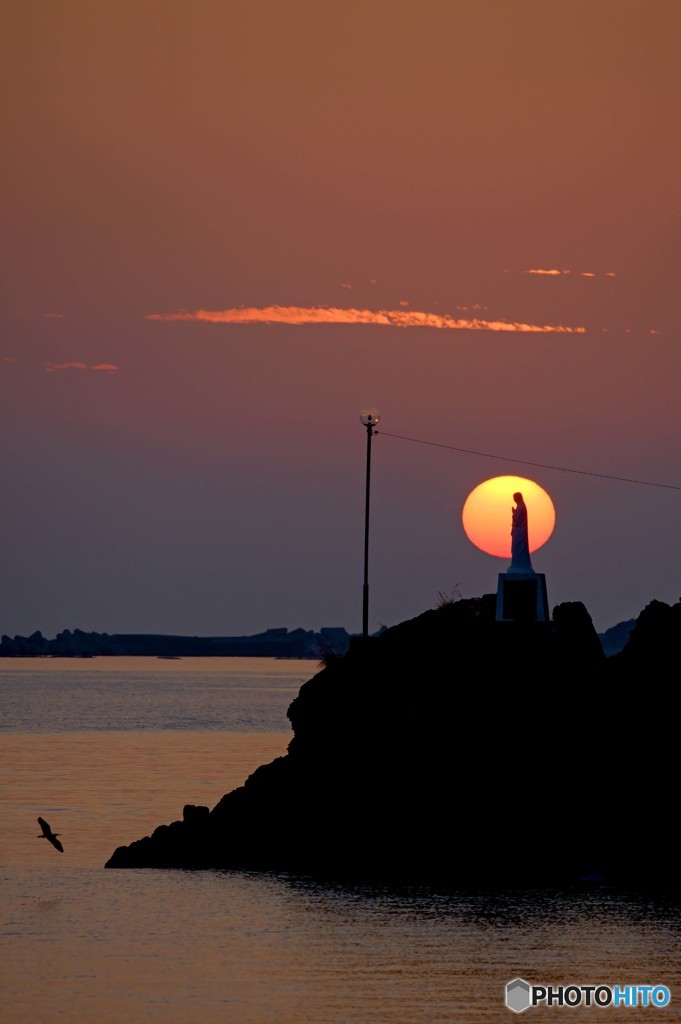 天草西海岸の夕景　３