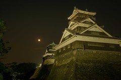 中秋の名月（熊本城） ４完