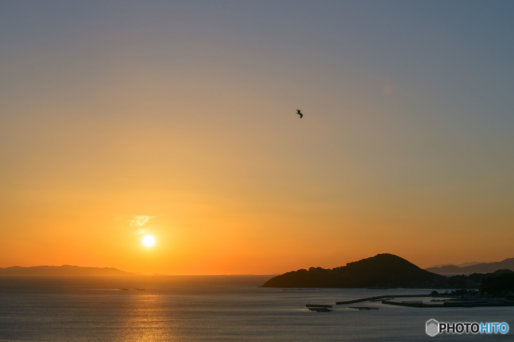 今日もだるま夕陽　２
