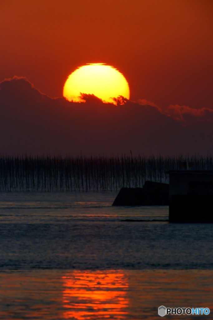 今日の夕陽