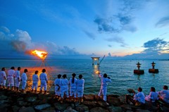 不知火 海の火祭り　１