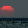 今年の夕陽の見納めです　5完