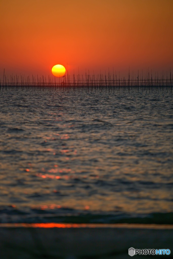 久々の夕陽