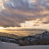 横手山の夕景