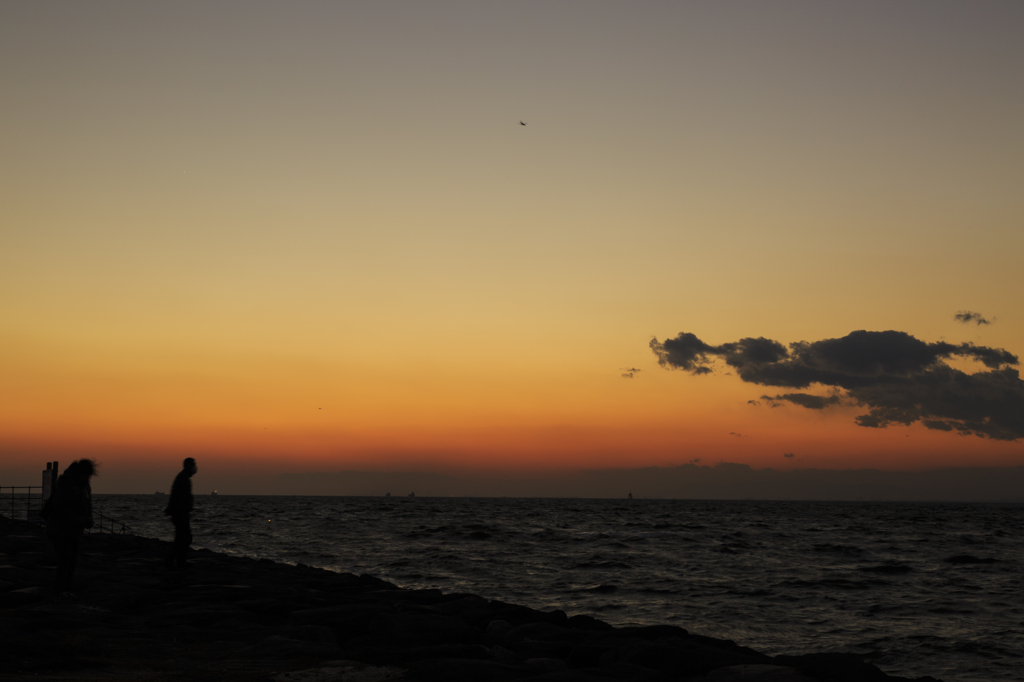 夕暮れ