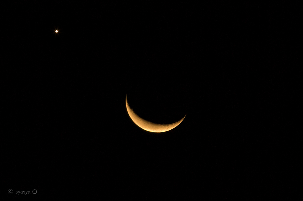 下弦の月と木星？