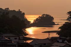 有明海の夕日