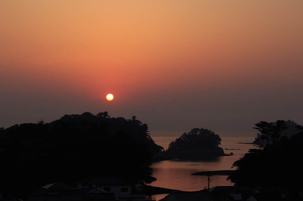 島原の朝日