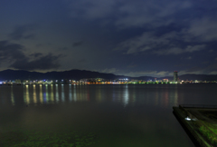 琵琶湖のバス釣り少年