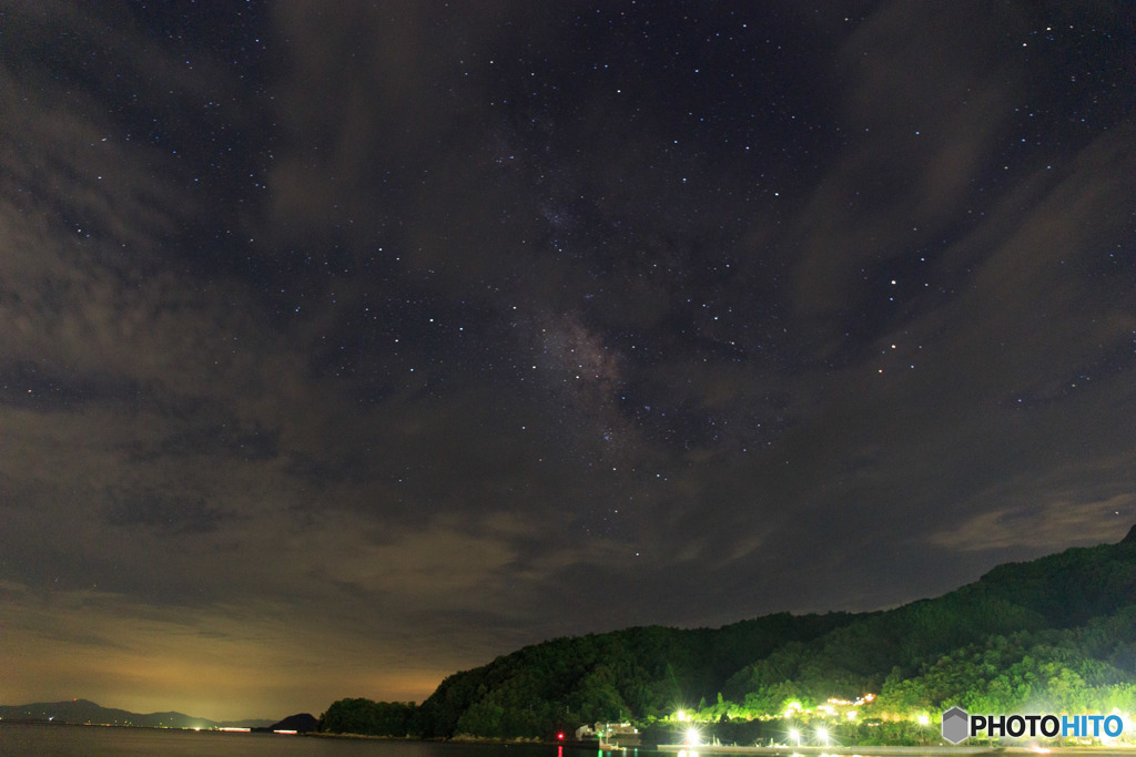 海と山と星空