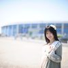 海沿いの球場にて