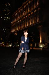 夜風吹く汐留でルカさん個撮①