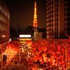 真っ赤に燃え上がるけやき坂