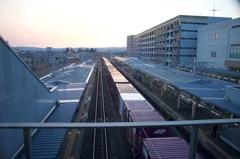 JR　高岡駅　貨物列車