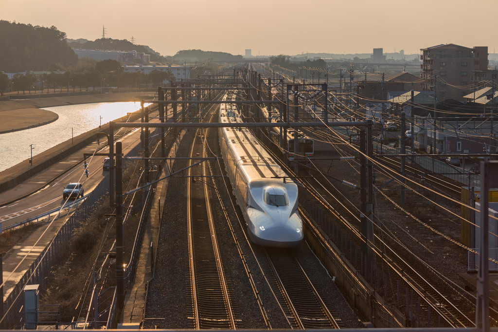 愛野駅夕景②