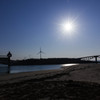 河口の建造物
