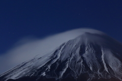 西湖から　満月の北斜面