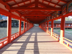 厳島神社の廊下