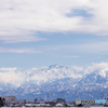 富山空港対岸から見る剱岳