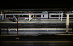 深夜の勝田駅